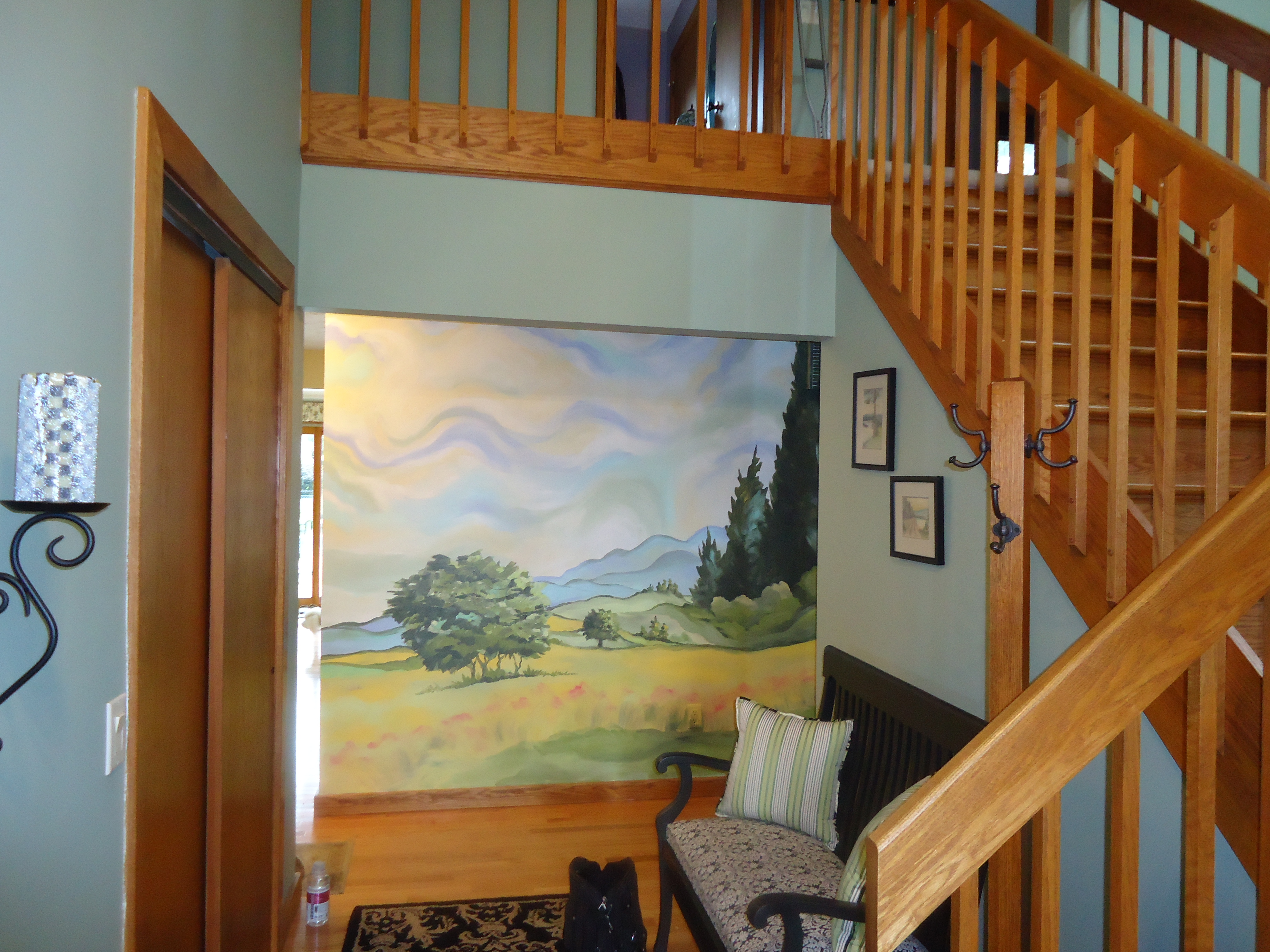 Van gogh like mural in private home, 2012escri